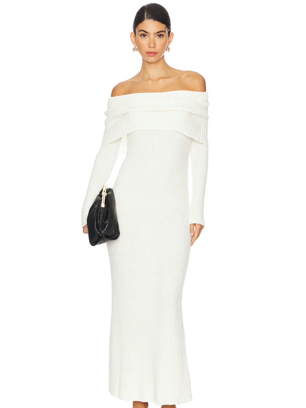 Lovers and Friends Sade Maxi Knit Dress in Ivory